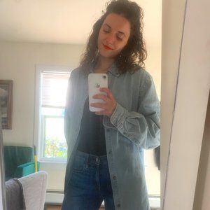 Oversized Classic Fit Denim Shirt